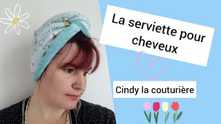 Premier Confiner règle coudre une serviette pour cheveux Montez et