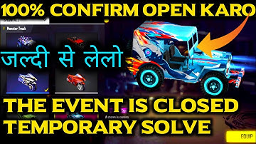 ROAD TO NEW DAWN EVENT KAISE OPEN KRE || The Event Is Closed Temporary Not Opening Problem Solve