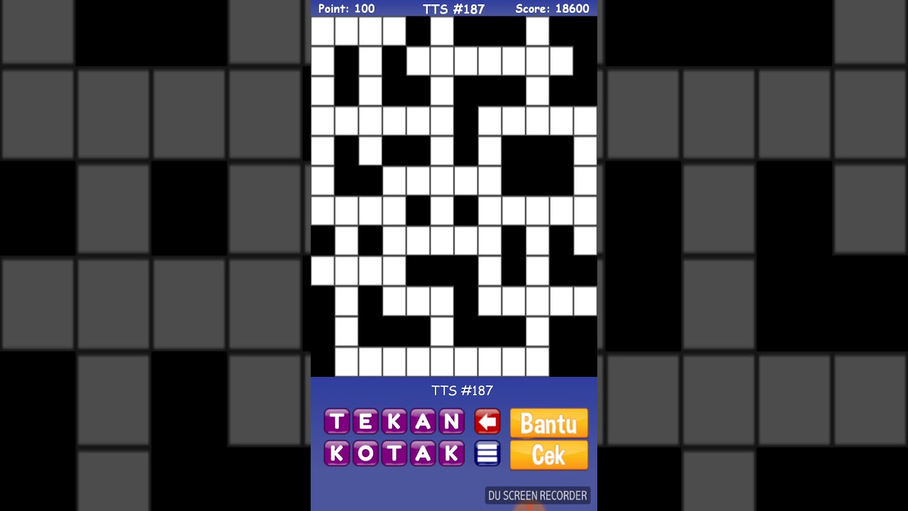 Jawaban Tts 2018 Level 187 Youtube