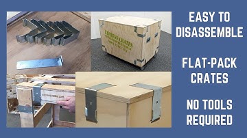 Wooden Shipping Crates Easy to Disassemble Flat-Pack Crates