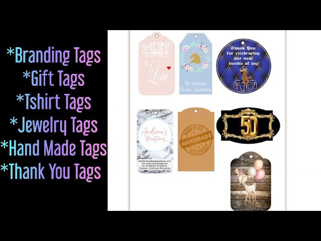 How to make clothing Tags using Canva 