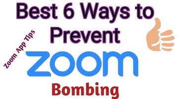 Best 6 Ways How to Prevent Zoom Bombing  ! Zoom App Tips ! What is Zoombombing ?