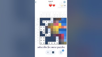 4 June 2025 | Daily Nonogram Puzzle (Easy) | Nonograms.com Solve – Pixel Picture Reveal! #ZpuzzleZ