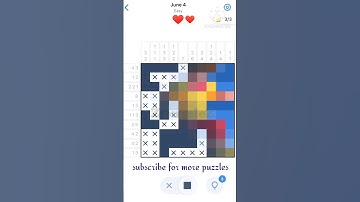 4 June 2025 | Daily Nonogram Puzzle (Easy) | Nonograms.com Solve – Pixel Picture Reveal! #ZpuzzleZ