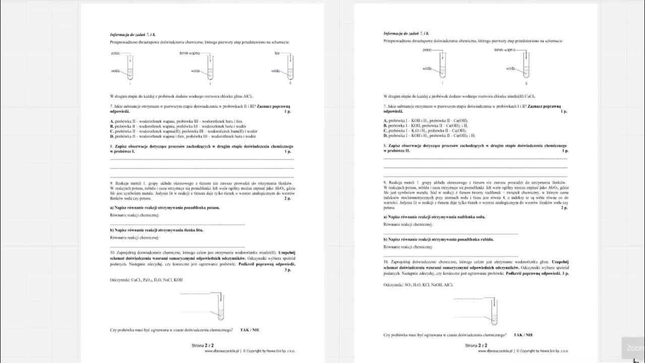 Stężenie Procentowe Sprawdzian Chemia Klasa 7