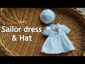 인형옷만들기 마린원피스와 모자 / sewing tutorial : Sailor dress & hat / Paola reina blythe