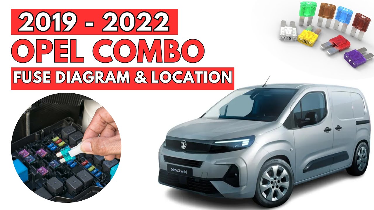 Схемы и расположение блоков предохранителей Opel Combo (2019–2022)