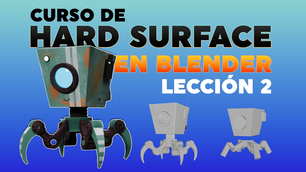 👾 Curso de Hard Surface en Blender Modelado de un Robot en Blender con ...