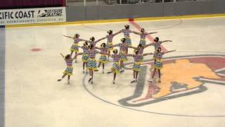 St. Louis Synergy Preliminary Synchronized Skate Team at the 2011 USFS Sectional Championships