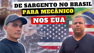 DE SARGENTO NO BRASIL A MECÂNICO NOS ESTADOS UNIDOS - JORNADA EXTRAORDINÁRIA! ✈️🇺🇸