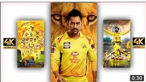 CSK Vs KKR Status 🔥Full Screen 4k Status 🌹 Csk Lover 😍MSD WhatsApp Status Video #Csk