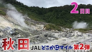 [ 秋田県 2泊3日の旅 ]　#2 玉川温泉までのドライブ編♪　新玉川温泉 ～ 田沢湖 ～ 角館の武家屋敷　☆日本一の強酸性泉でピリピリ☆　～ JALどこかにマイル第2弾 ～