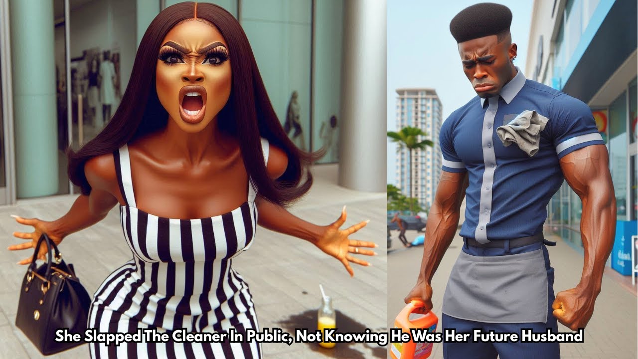 Она ударила уборщика на публике, не зная, что он ее будущий муж #истории