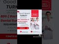 Study Free Bds (Bachelor of Surgery) in Turkey 2025