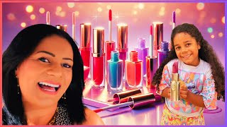 WE MIXED ALL OF MARINA'S GLOSSES!!! Vlog- Samy bele.