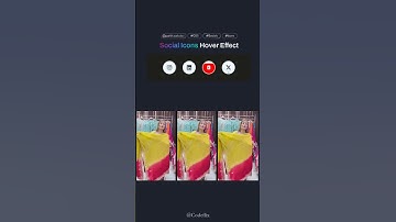 Social Icons Hover Effect #css #shorts s#developer #programming #coding #viral #hover