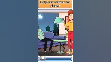 help her unlock his phone|flashback #androidgames #riddle #puzzle #funny #shorts