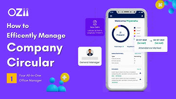 How to Manage Company Circulars | OZii HRMS Software