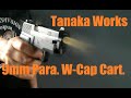 Toygun【モデルガン発火】《タナカ 9mmパラべラム W-Cap カートリッジ》（P228 Evo.2で発火、シングル-Capカートと比較）