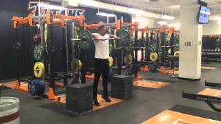 Clean High Pull from Blocks Mid Thigh