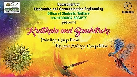 GLA University organized Kratikala and Brushstrokes Painting Competition