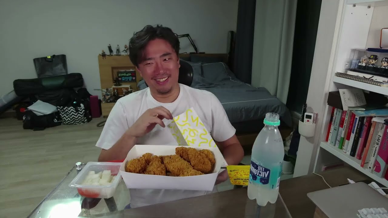 [먹방] 자담치킨 신메뉴 뿌슐랭치킨