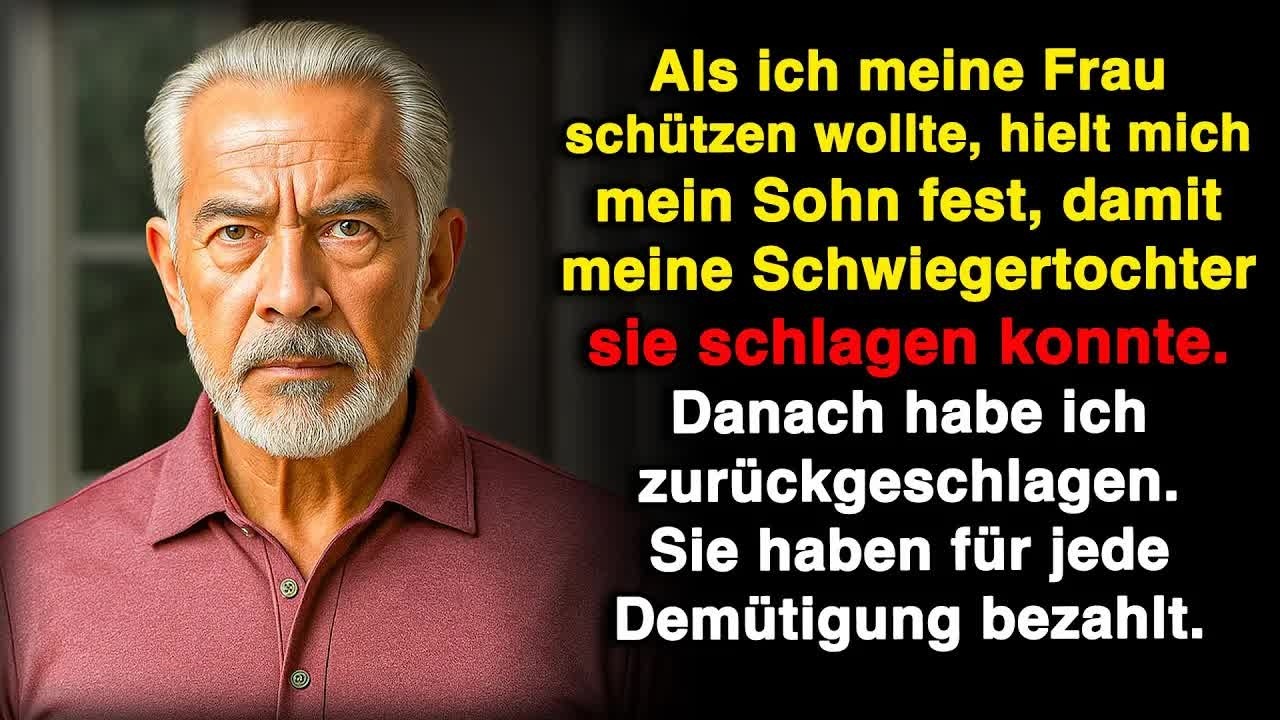 Als meine Schwiegertochter meine Frau schlug, trat ich vor, um sie zu schützen, aber mein Sohn
