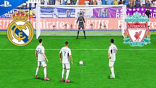 Ronaldo,Messi,Mbappe,Neymar,Haaland | Real Madrid VS Liverpool Penalty Shootout | FIFA 24 PS5 4k