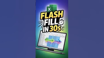 Flash Fill in Excel Explained in 30 Seconds #flashfill  #excel #exceltips #excelformula