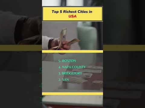 Top 5 Richest Cities in USA #Shots