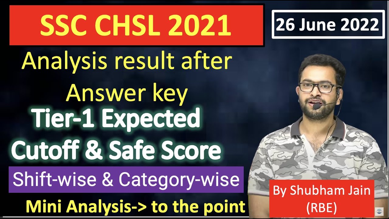 SSC CHSL 2021 Expected Cutoff shift-wise and category-wise| Normalisation| Mini-Analysis