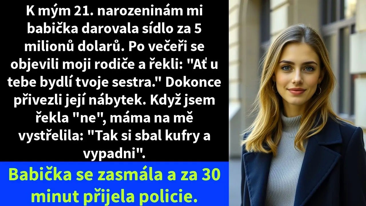 „Zabal si věci a vypadni! Tenhle dům patří rodině!“ přesně tohle mi zakřičela moje matka do tváře v den mých jednadvacátých narozenin, pár hodin poté, co mi babička darovala dům. Za ní stál otec s...