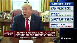 Trump signs executive order imposing sanctions on Iran