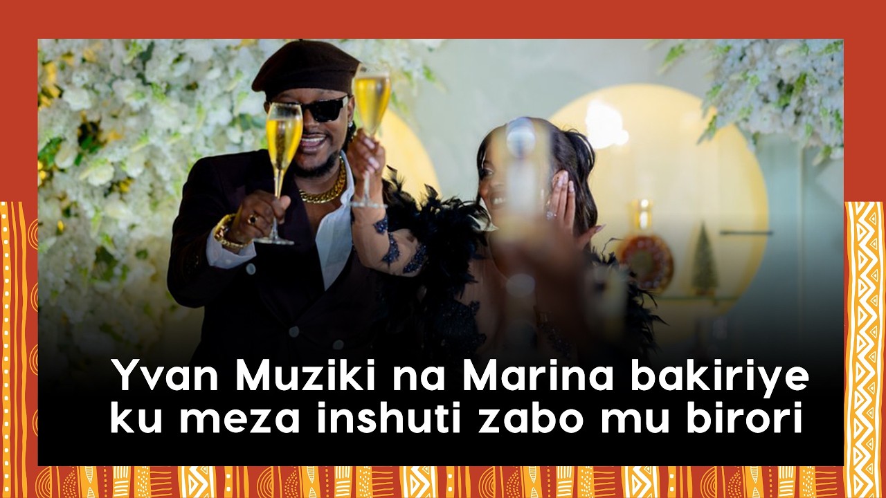 Yvan Muziki na Marina bakiriye ku meza inshuti zabo mu birori byo kwinegura||Babateguje ubukwe vuba