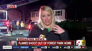 Roof of Forest Park home collapses after fire