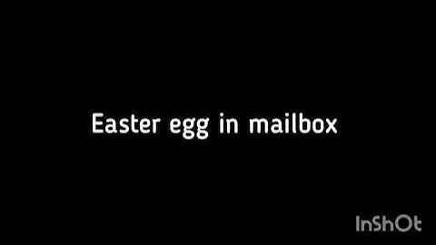 Easter egg in mailbox / Пасхальное яйцо в почтовом ящике
