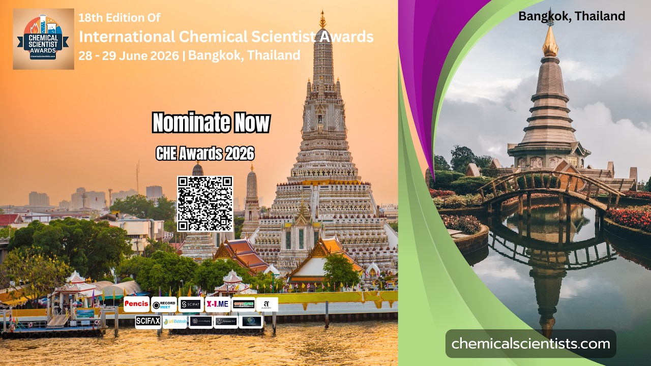 🏆18th Edition of International Chemical Scientist Awards ✨ #worldresearchawards#globalresearchawards