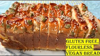 LENTIL BREAD Recipe  Gluten Free, Flourless + Vegan / Super Easy to bake with minimum ingredients