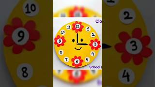 clock out of paper plate #diy #schoolproject #clock #bestoutofwaste #papercraft