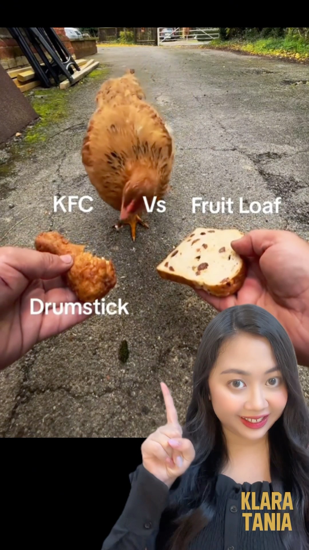 AYAM PILIH KFC ATAU ROTI??? | Klara Tania #shorts
