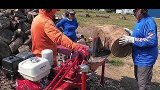 Split-Fire 4413 log splitter splitting nasty crotches