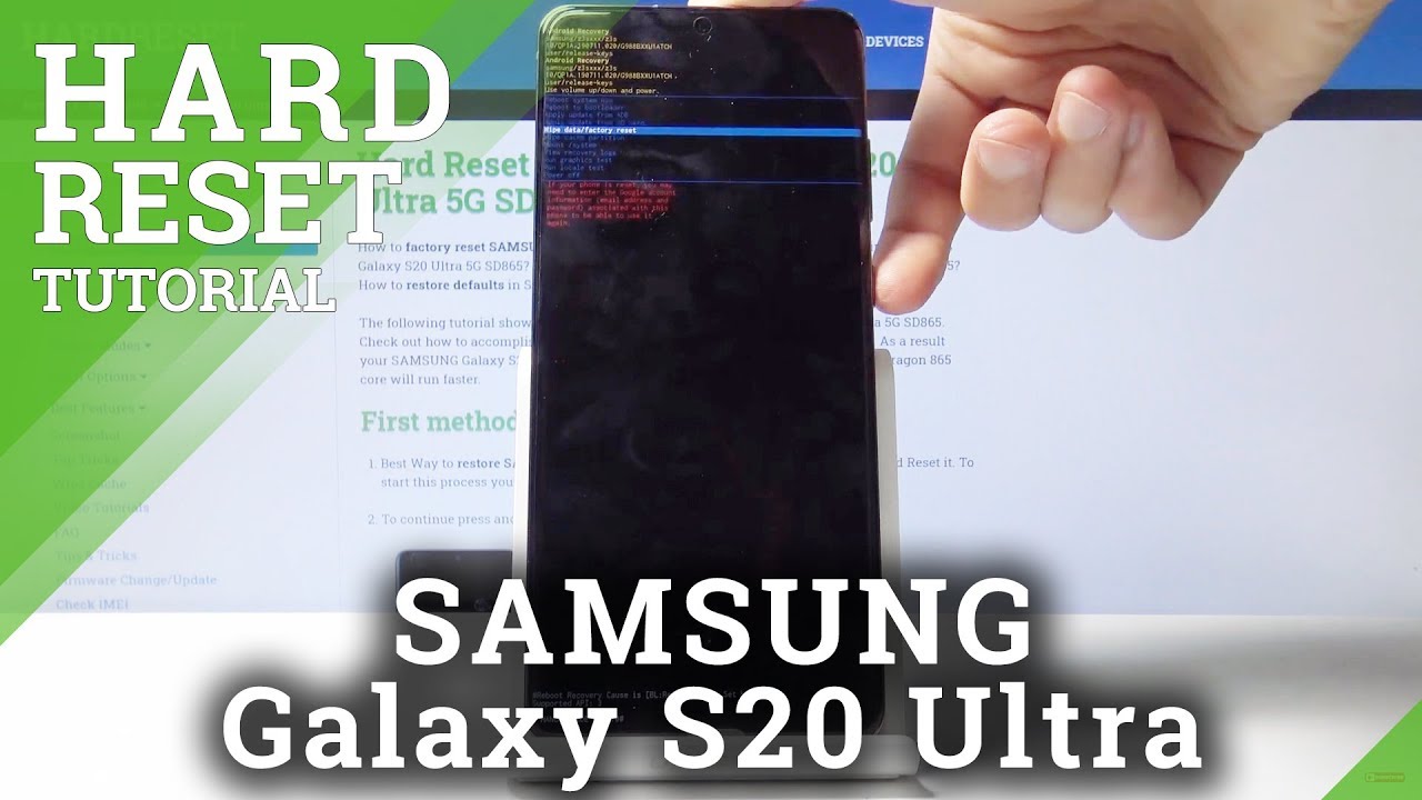 Hard Reset SAMSUNG Galaxy S10 Ultra 10G SD8610, Mehr anzeigen