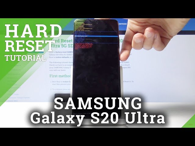 Hard Reset SAMSUNG Galaxy S20 Ultra - Remove Screen Lock / Factory Reset by Recovery Mode class=