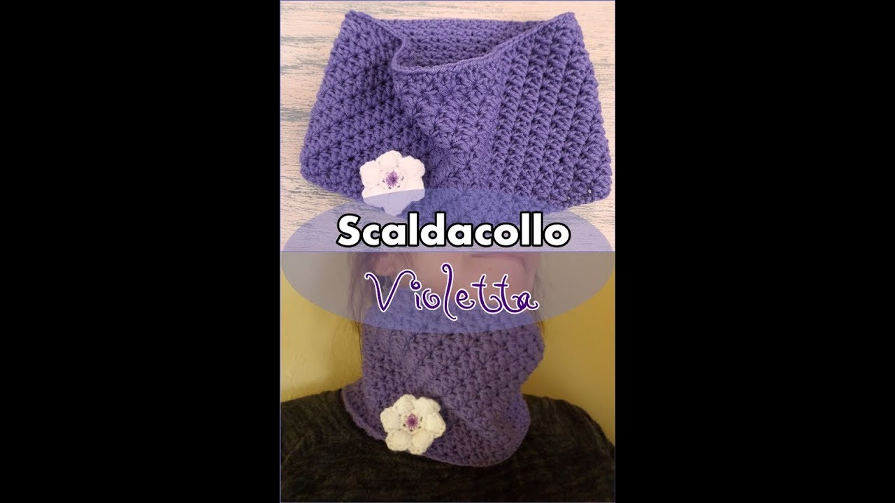 Scaldacollo Violetta - uncinetto facile