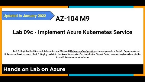 AZ 104  M9 Lab 09c Implement Azure Kubernetes Service   Hands on Lab from Github - Azure admin