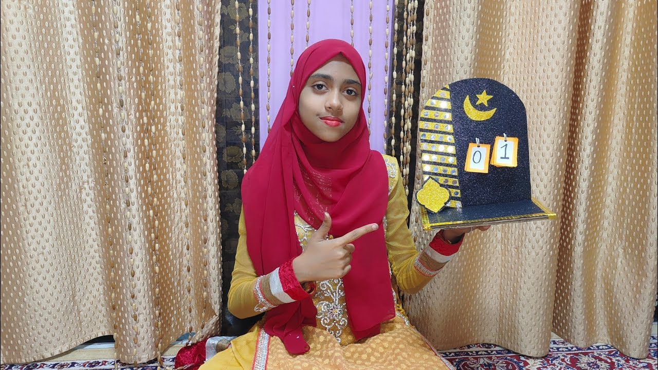 DIY Ramadan Calendar 🗓️ full tutorial 😊@Craft_mizbaworld