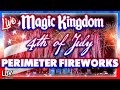 🔴LIVE: 4th of July Perimeter Fireworks from Disney’s Magic Kingdom!