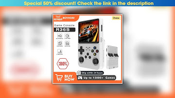 Review Open Source R36S Retro Handheld Video Game Console Linux System 3.5 Inch IPS Screen Portable