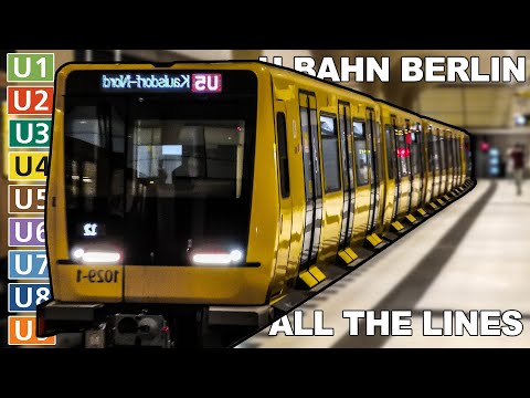 🇩🇪  All the Lines - Berlin U-Bahn / Berlin Metro (2021) (4K)