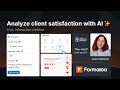 How to collect and analyze client satisfaction with AI